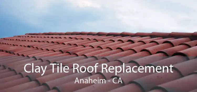 Clay Tile Roof Replacement Anaheim - CA