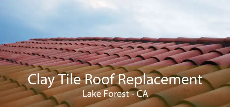 Clay Tile Roof Replacement Lake Forest - CA
