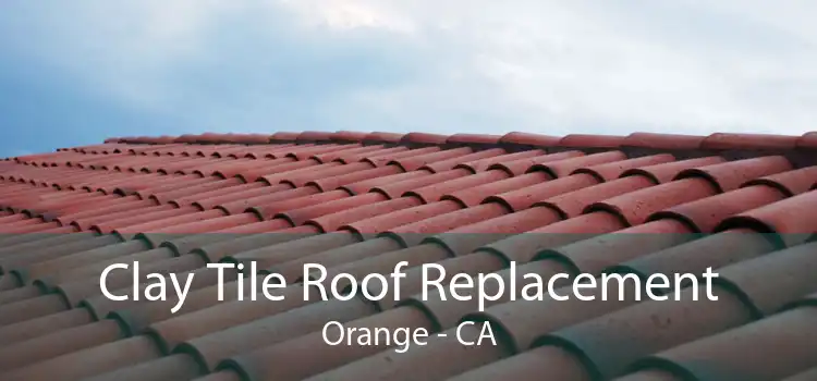 Clay Tile Roof Replacement Orange - CA