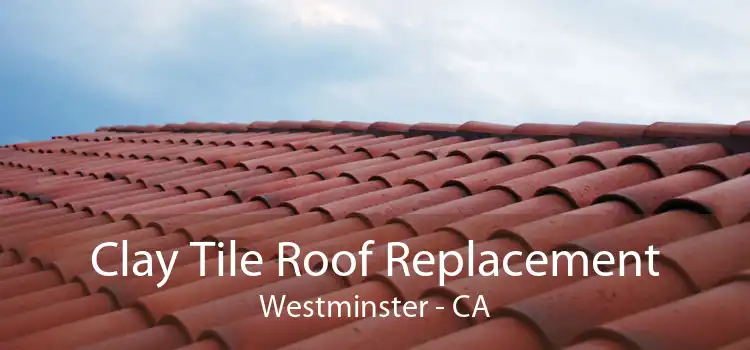 Clay Tile Roof Replacement Westminster - CA