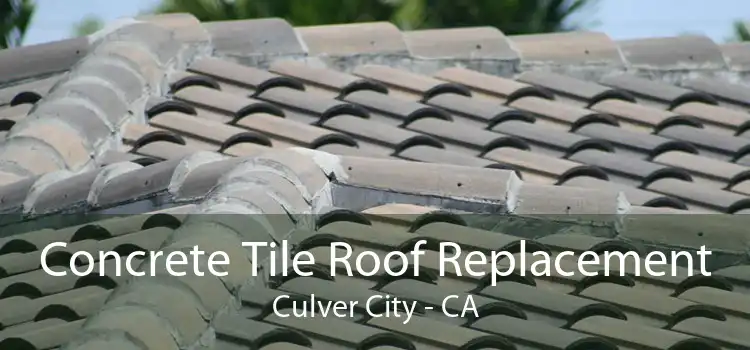 Concrete Tile Roof Replacement Culver City - CA
