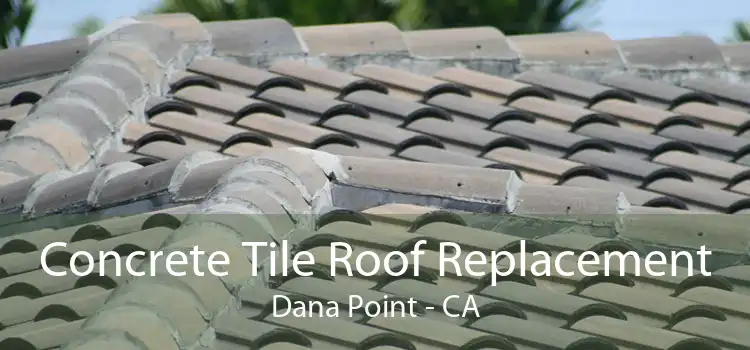 Concrete Tile Roof Replacement Dana Point - CA