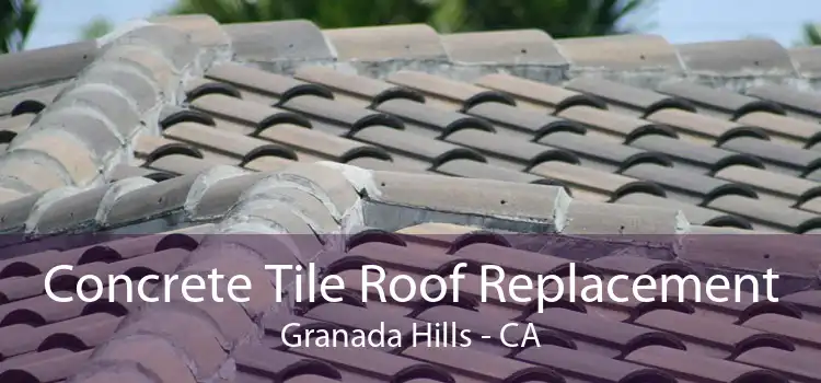 Concrete Tile Roof Replacement Granada Hills - CA