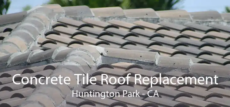Concrete Tile Roof Replacement Huntington Park - CA
