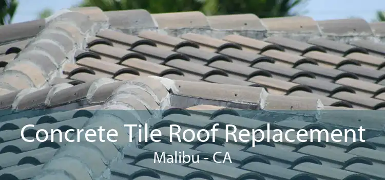Concrete Tile Roof Replacement Malibu - CA