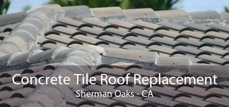 Concrete Tile Roof Replacement Sherman Oaks - CA