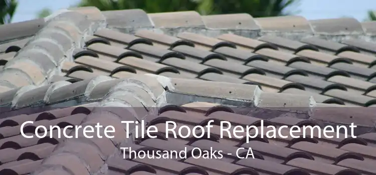 Concrete Tile Roof Replacement Thousand Oaks - CA