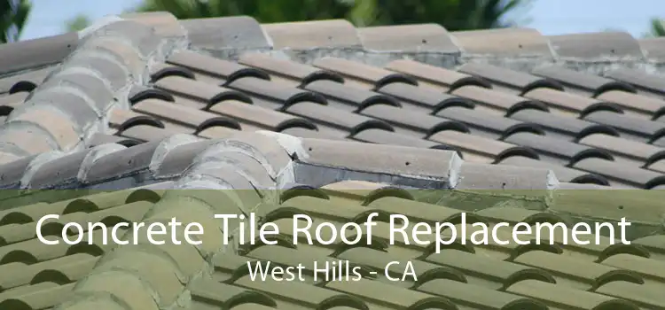 Concrete Tile Roof Replacement West Hills - CA