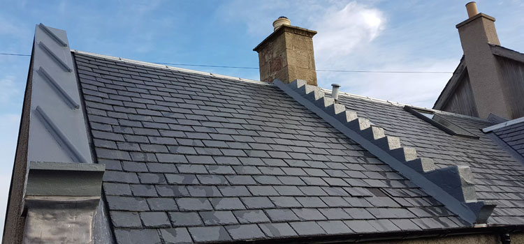 Concrete Slate Tile Roof Replacement